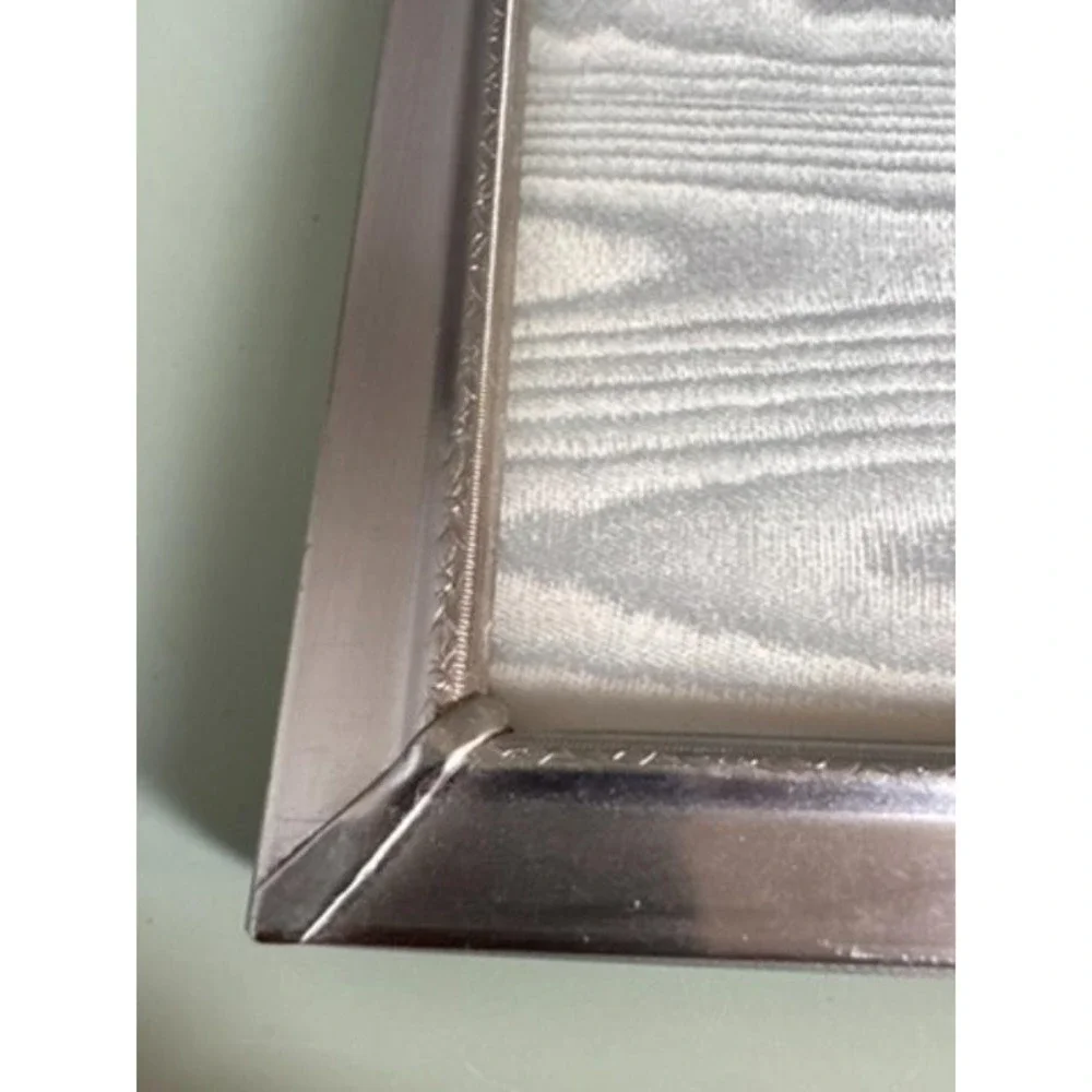 Vintage Metal  Photo Frame with Three Women Portrait Table‎ Top Free Standing